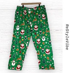 THE CHILDREN PLACE Men’s Adult Size XXL Pants Fleece Christmas Santa Elves